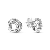 Orecchini Pandora Donna Pandora Moments in Argento Zirconia 291076C01 - 291076C01